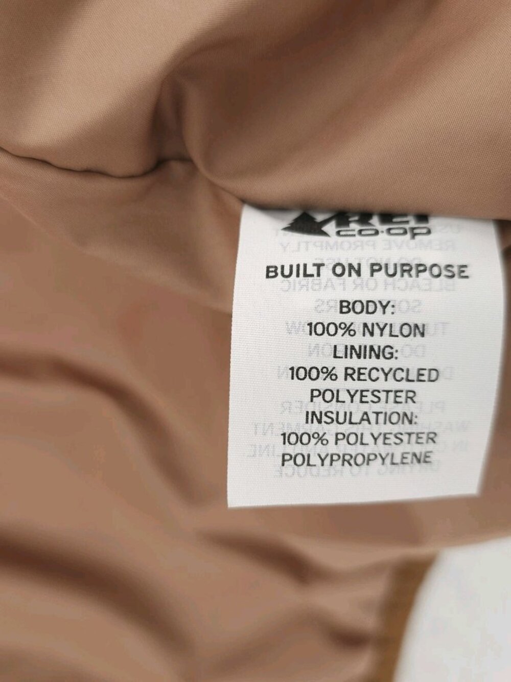 REI CO-OP Groundbreaker Insulated Puffer Jacket Golden Brown Women's MEDIUM - Picture 7 of 9